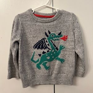 Baby Gap Boys 3T Dragon Knit Sweater